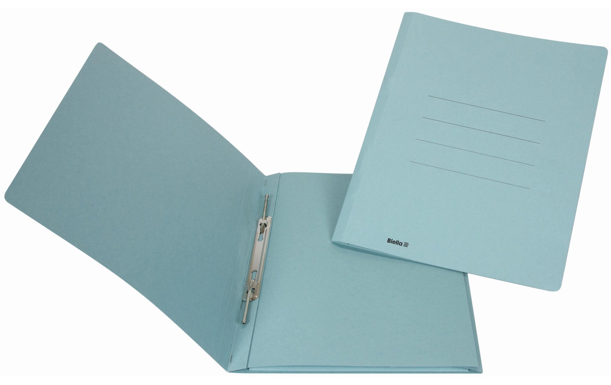 Biella Schnellhefter Praxis – A4, Karton, blau, Beschriftungslinien, 320 g/m²