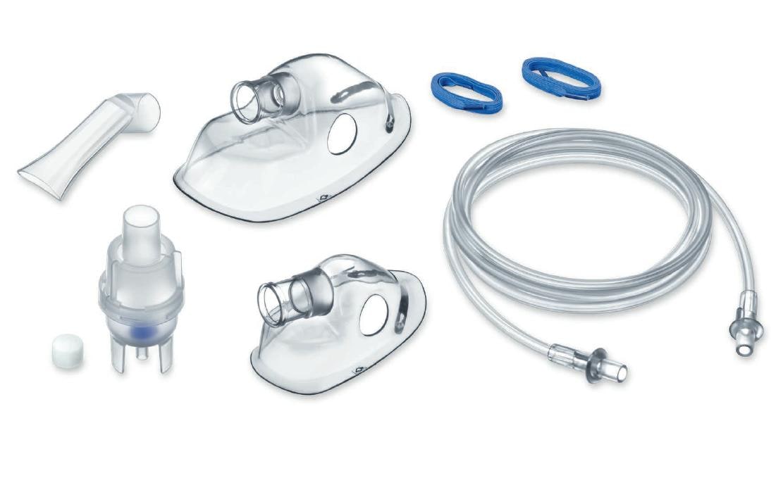 Sanitas Vernebler-Zubehör-Set – für SIH 21 – inkl. Schlauch, Maske, Mund-/Nasenstück, Filter
