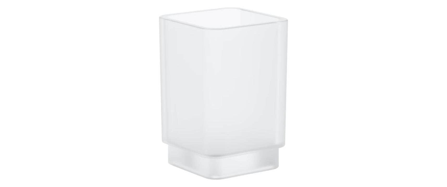GROHE Zahnbürstenhalter – Glas, 6,2×10,6 cm, Weiss matt