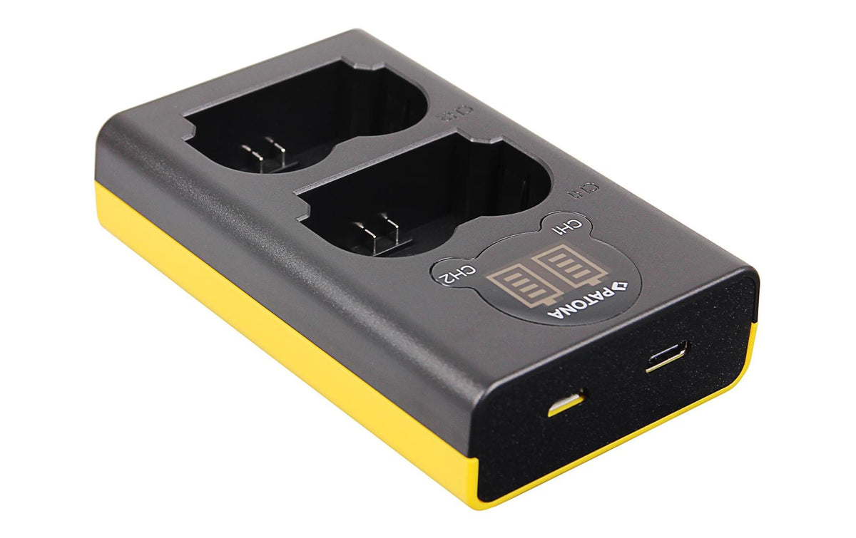 PATONA Dual Ladegerät NP-W235 Akkulader – für Fujifilm X-T4, NP-W235 – 2-fach, USB