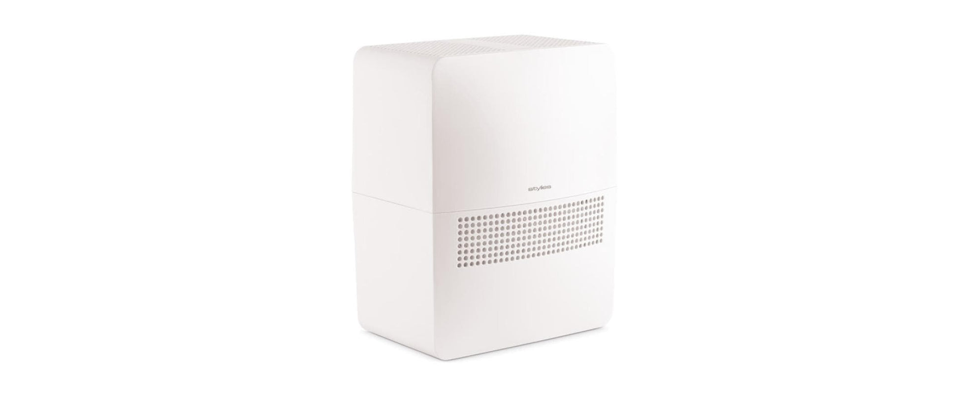 Stylies by koenig Stylies Luftbefeuchter Helos – Verdunster, 300 ml/h, Tank 4 l, bis 45 m², Hygrostat