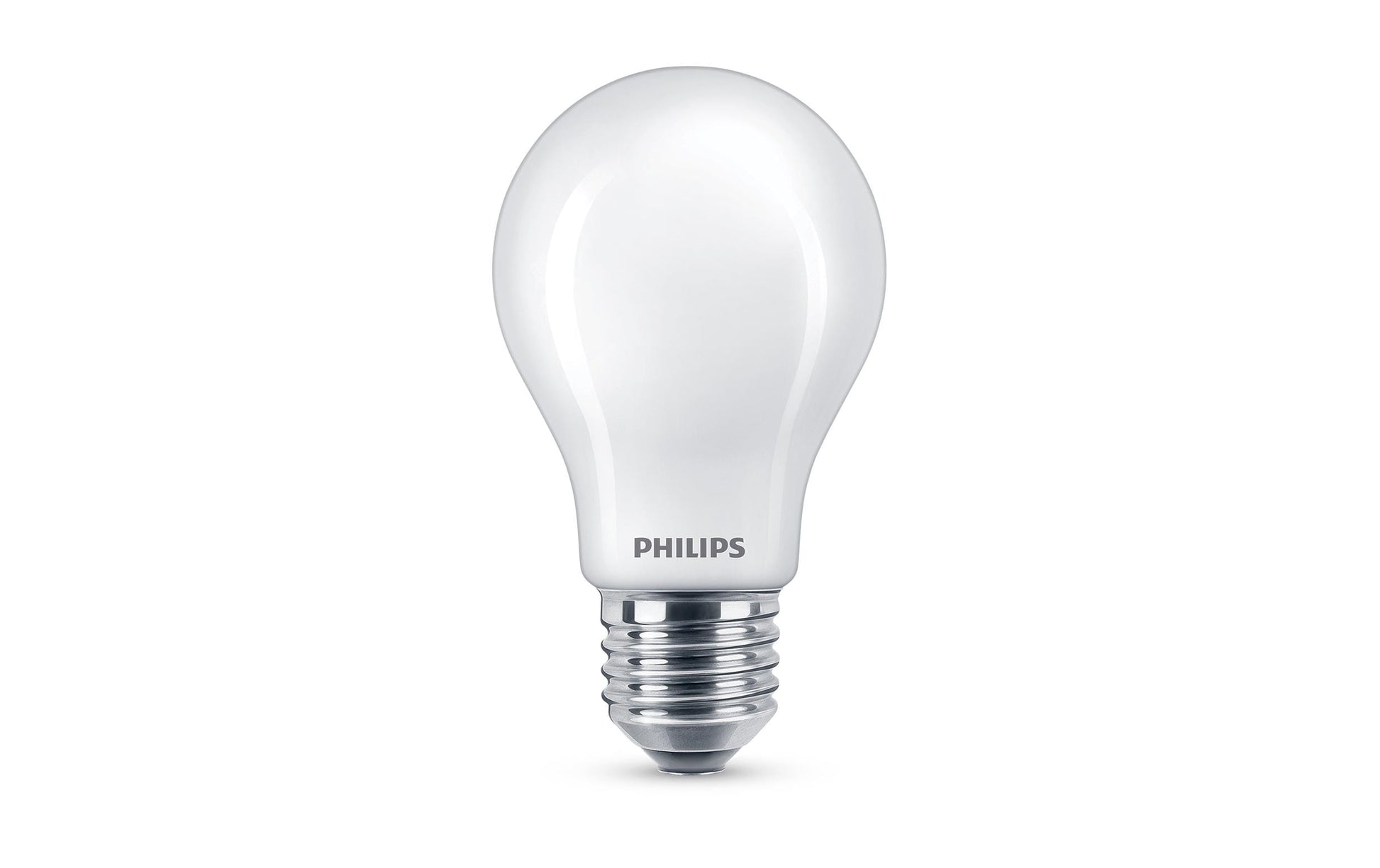 Philips by Signify Philips LED-Leuchtmittel E27 A60 – Warmweiss 2700 K, 150 lm, 1,5 W – 1 Stk. – Weiss, Glas