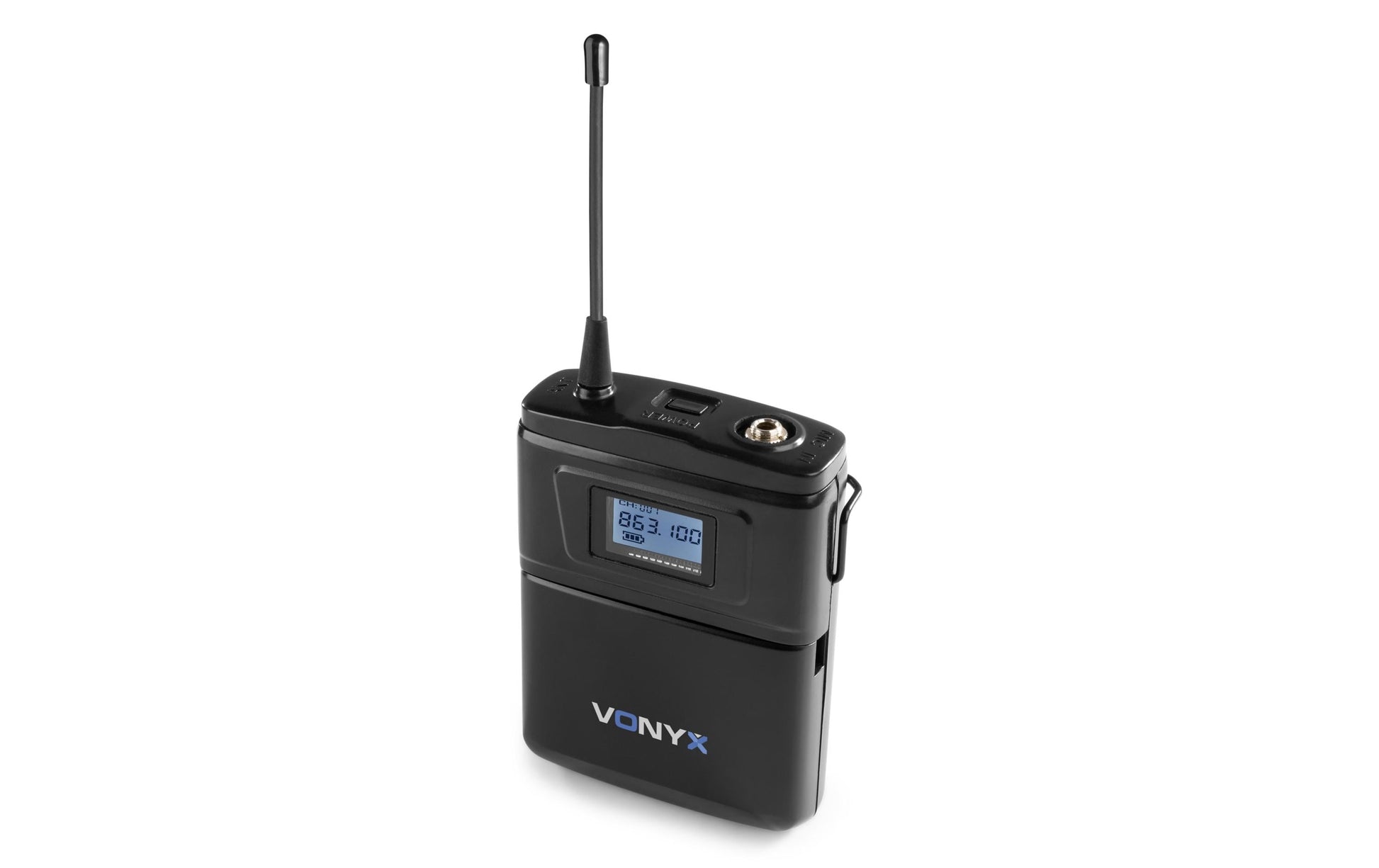 Vonyx WM61B Headsetmikrofon – XLR, 6,3 mm Klinke, Kabellos (UHF, 16 Kanäle), Niere, 40–17'000 Hz