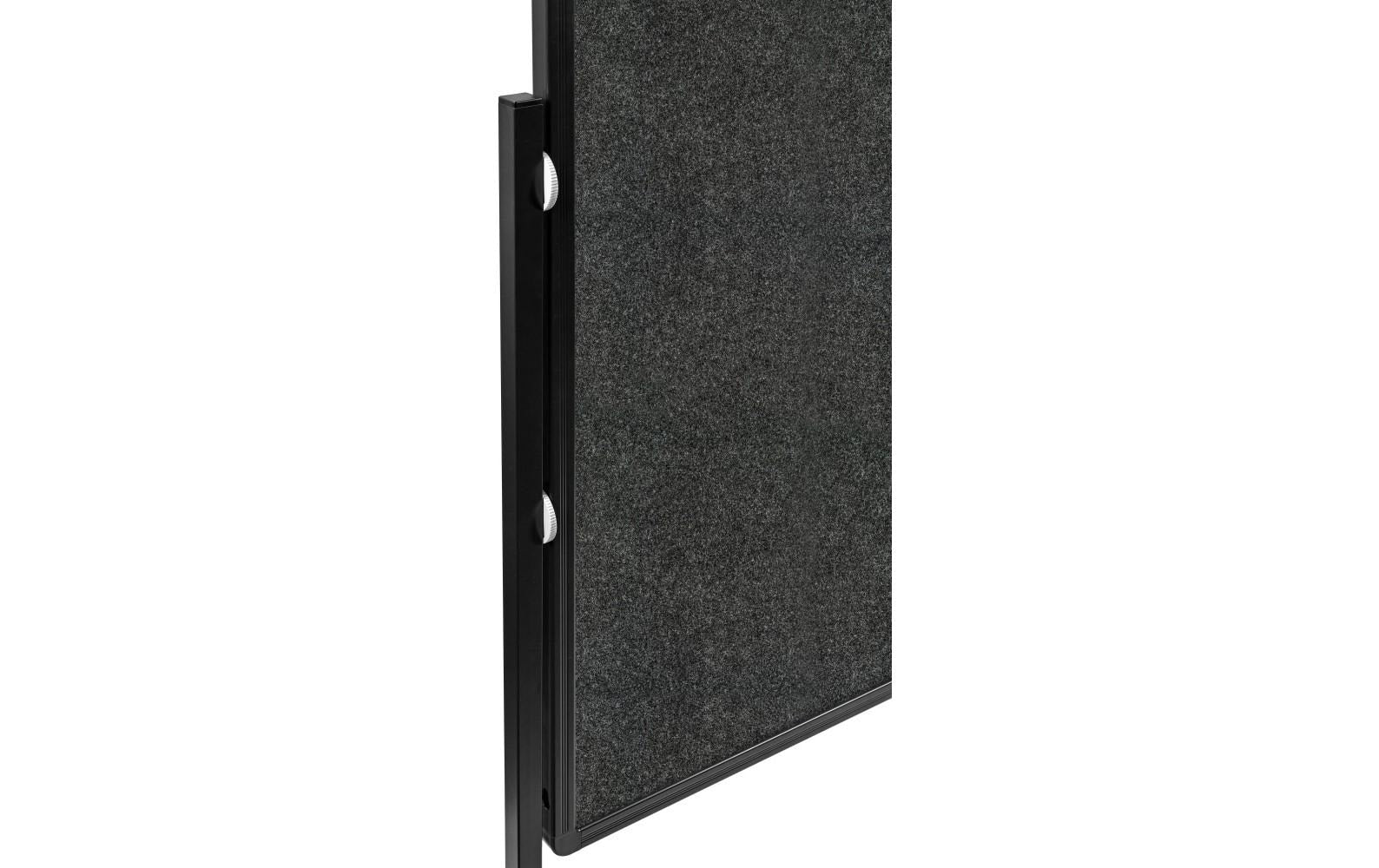 Legamaster Pinnwand – Filz, Alurahmen – 120 × 150 cm, Anthrazit