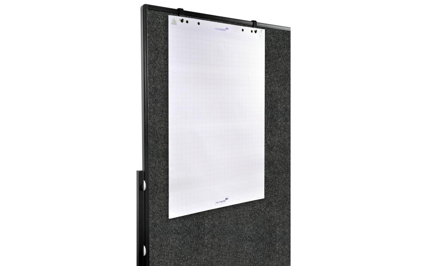 Legamaster Pinnwand – Filz, Alurahmen – 120 × 150 cm, Anthrazit