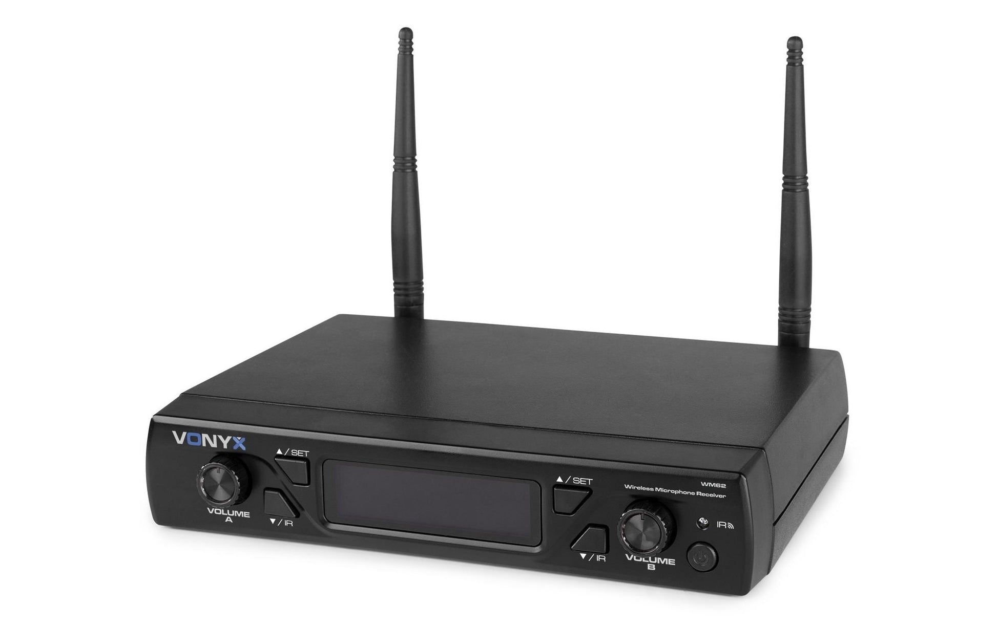 Vonyx WM62 – Bühnenmikrofon 2er-Set – XLR, 6,35 mm Klinke, Kabellos (UHF), 40–17'000 Hz