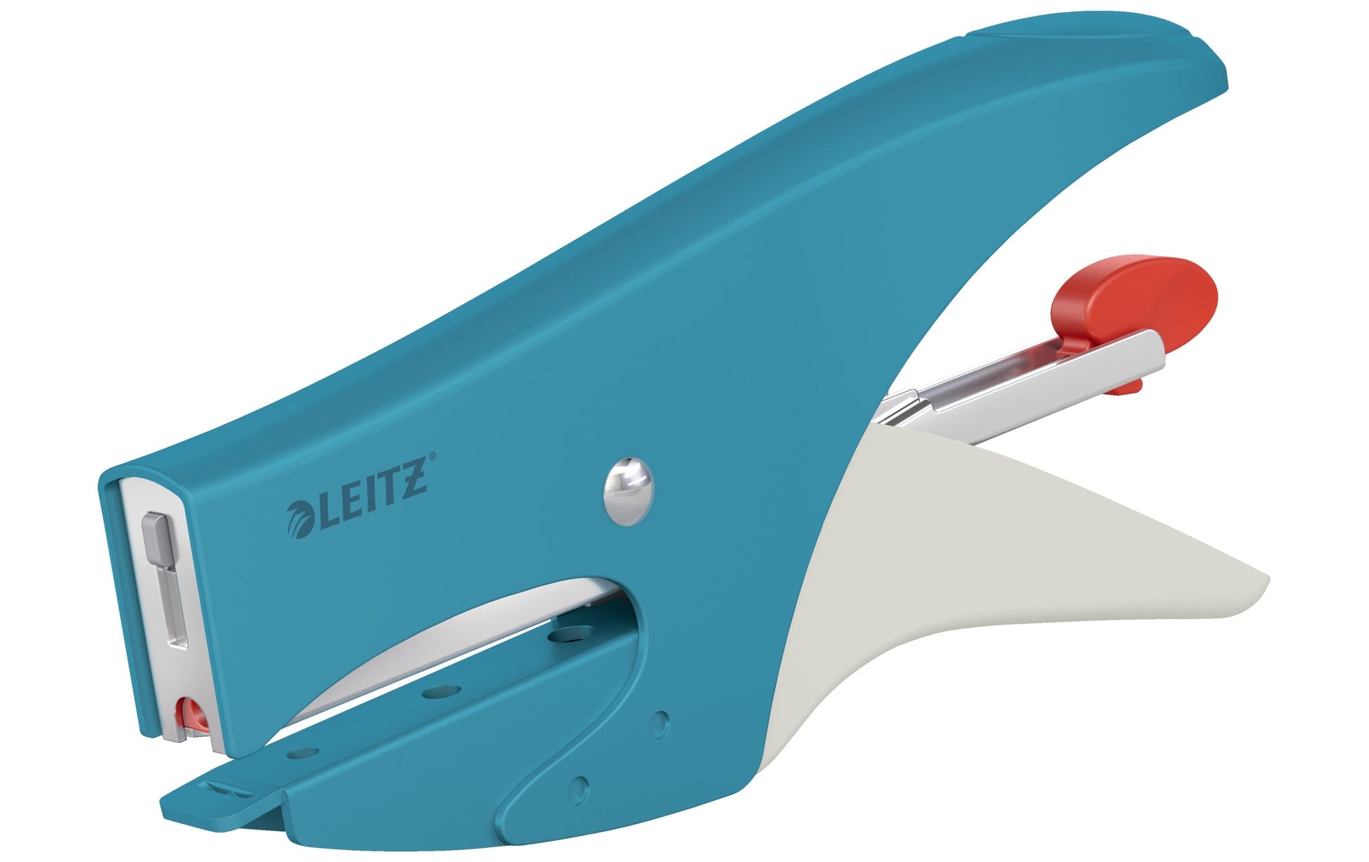 Leitz Heftzange – 15 Blatt, Flat Clinch, für Nr. 10, Blau