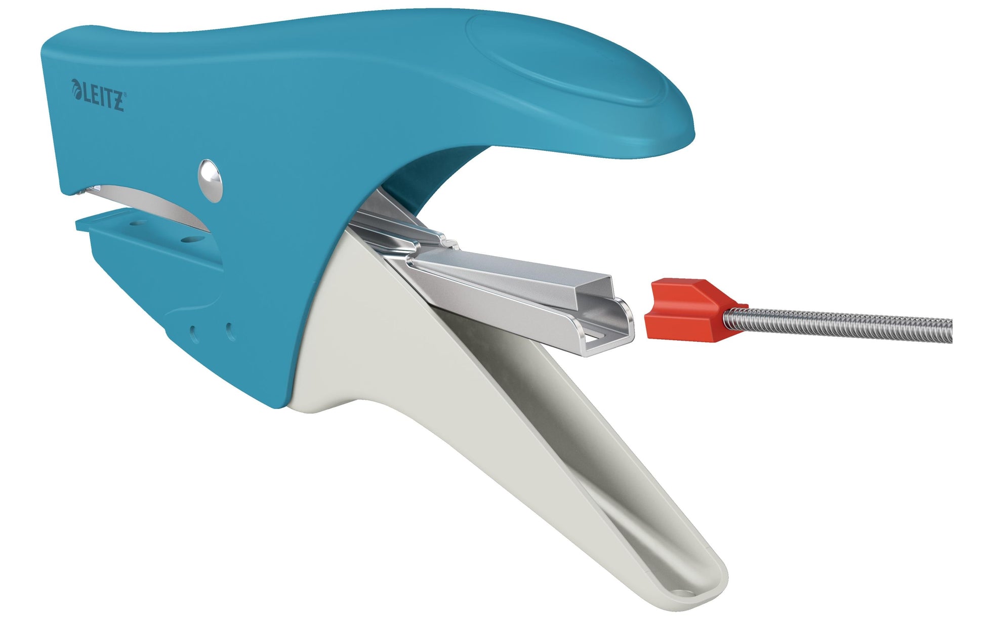 Leitz Heftzange – 15 Blatt, Flat Clinch, für Nr. 10, Blau