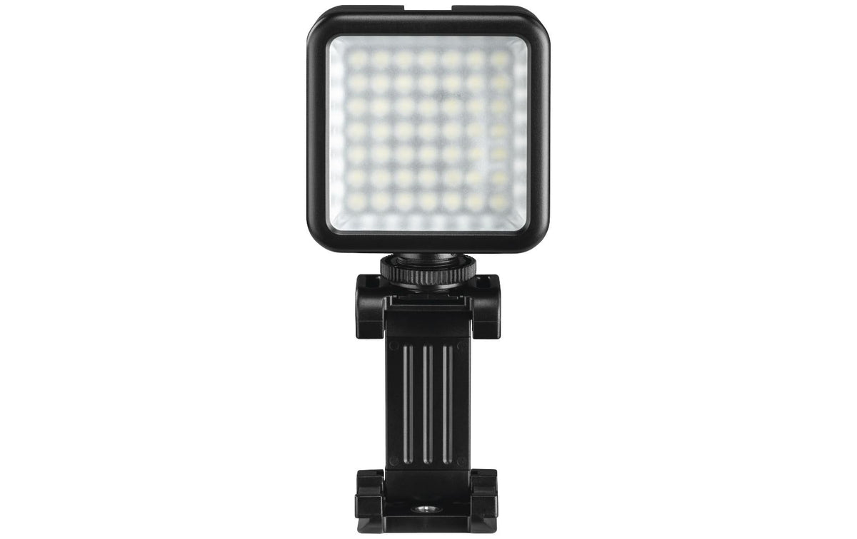 Hama LED-Leuchte 49BD – Selfie-Licht, 49 LEDs, dimmbar, 6000 K – für Smartphones – Schwarz