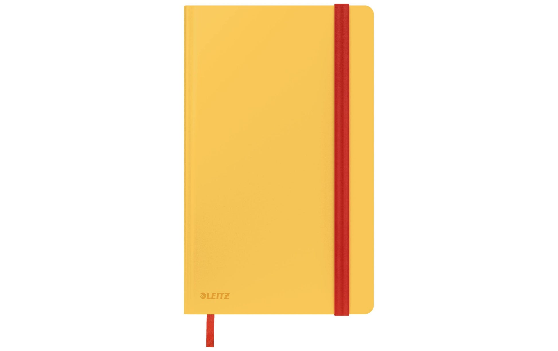 Leitz Notizbuch – A5 – Liniert 5 mm – 80 Seiten – 100 g/m² – Hardcover, Gummiband, Gelb