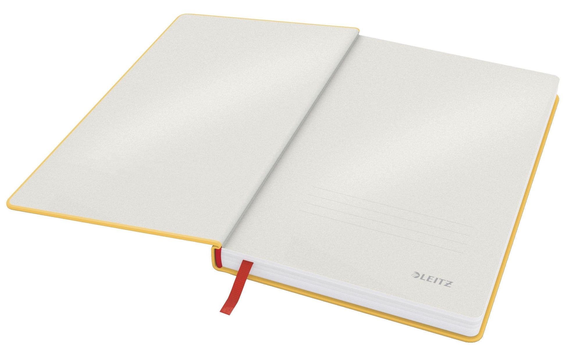 Leitz Cosy Notizbuch – A5 – kariert 5 mm – 80 Seiten – 100 g/m² – Hardcover, Gummiband – Gelb