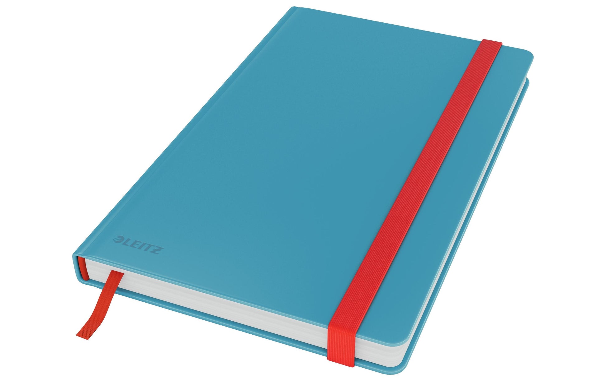 Leitz Notizbuch – A5 – kariert 5 mm – 80 Seiten – 100 g/m² – Hardcover, Gummiband – blau