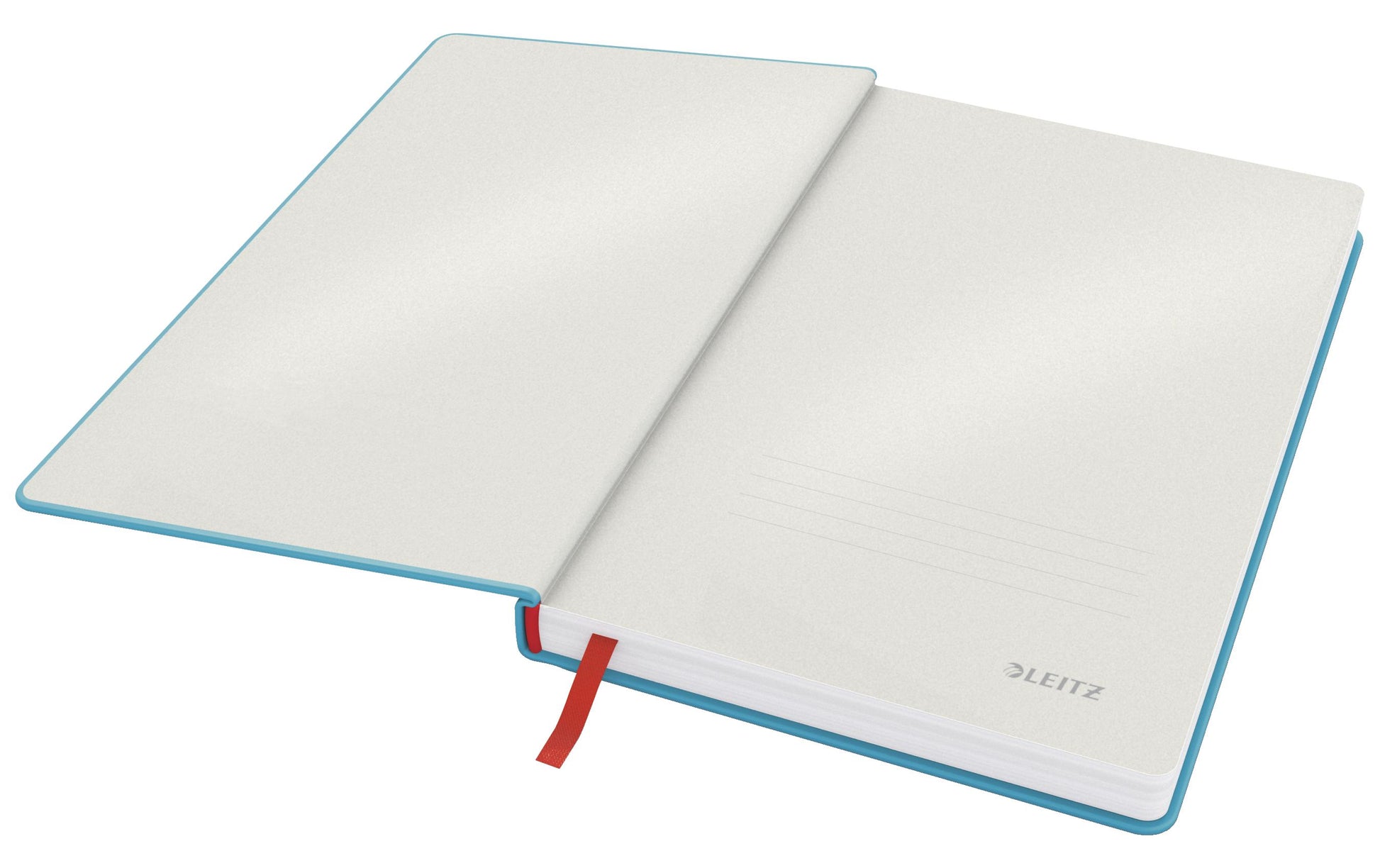 Leitz Notizbuch – A5 – kariert 5 mm – 80 Seiten – 100 g/m² – Hardcover, Gummiband – blau