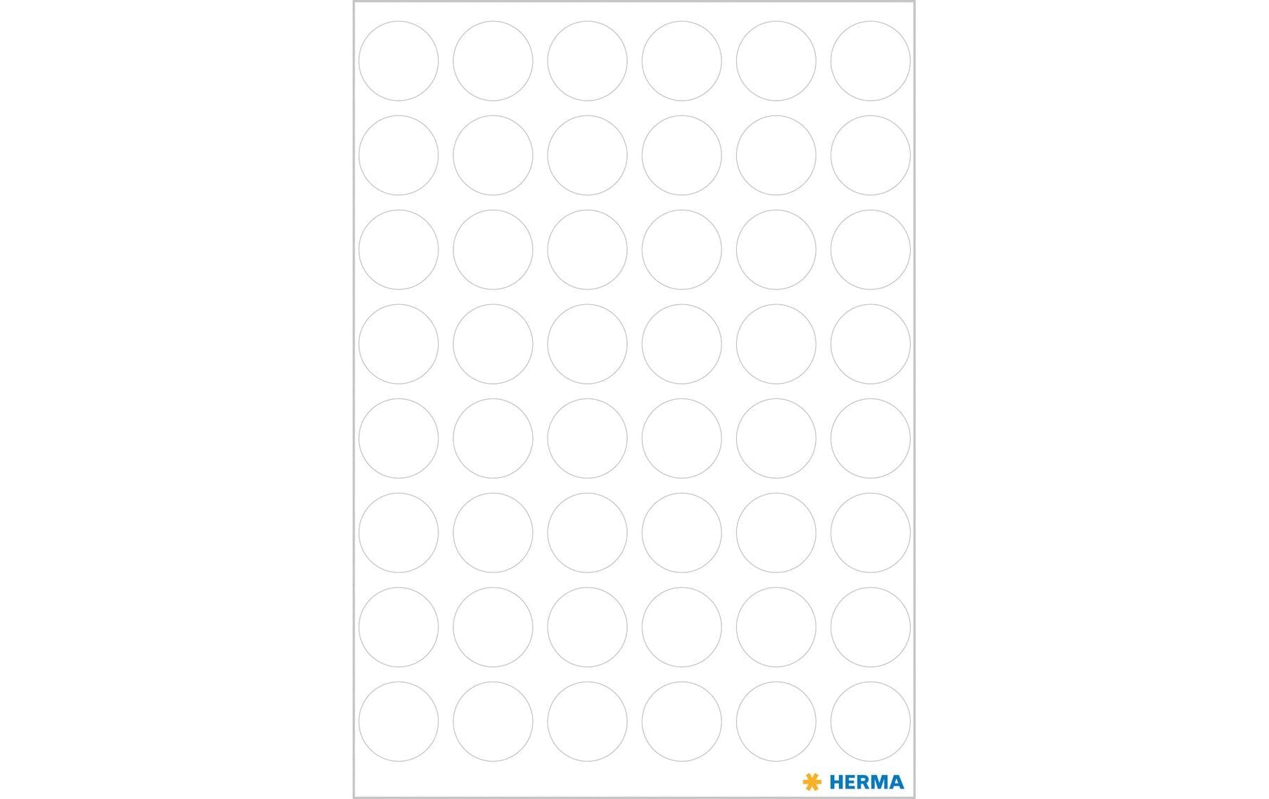 HERMA Vario Schuletiketten – Motiv Farbpunkte – Ø 13 mm, 240 Stk, 5 Bogen, Papier, permanent haftend