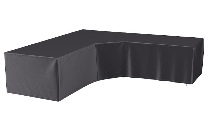 AeroCover 320.7952.00 Schutzhülle L-Form – Ripstop-Polyester – Anthrazit – für Lounge-Ecke 3000×3000×700 mm
