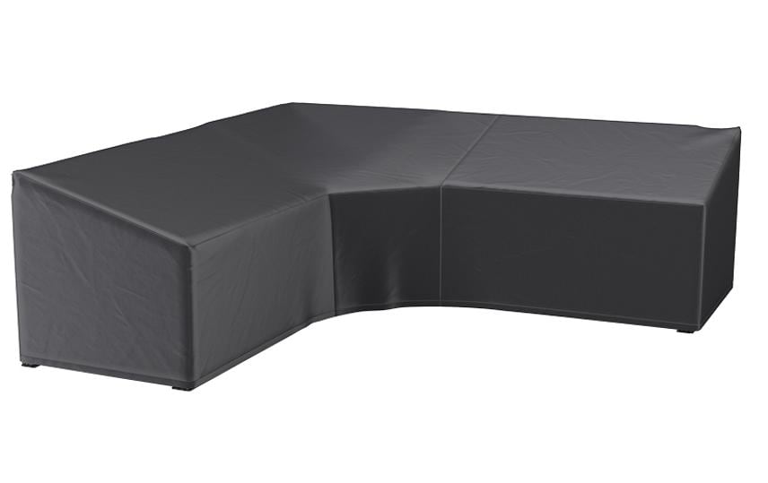AeroCover Terrassenbankabdeckung L-Form 300 × 300 × 90 cm, Polyester, Anthrazit, wasserfest, für Lounge