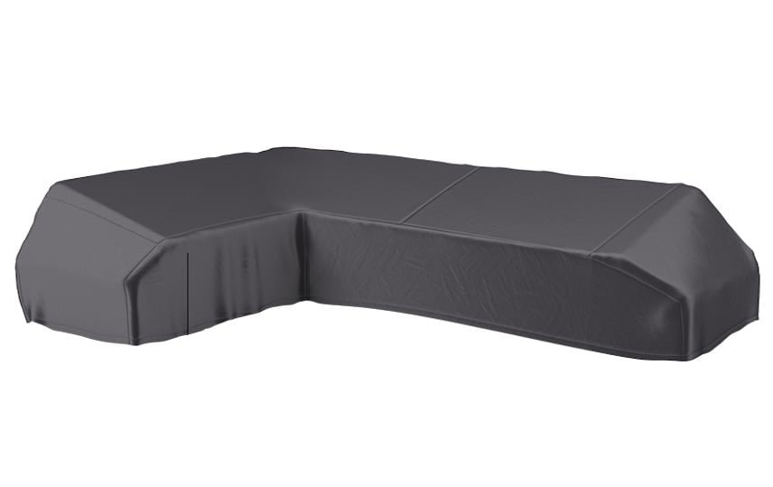 AeroCover Schutzhülle L-Form 325 × 255 × 70 cm, Ripstop-Polyester, Grau/Anthrazit, für Lounge