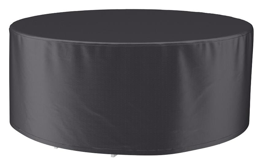 AeroCover Schutzhülle Ø 320 × H 85 cm, Anthrazit, Ripstop-Polyester, Wetterfest, Atmungsaktiv, für Sitzgruppe