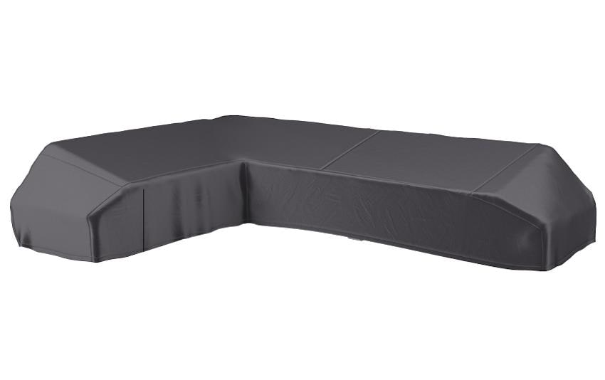 AeroCover 7884 Schutzhülle L-Form – Ripstop-Polyester – Anthrazit – für Lounge – 3500 × 700 × 2750 mm
