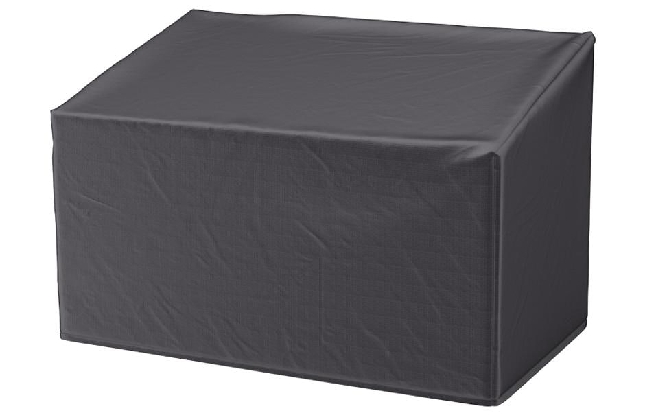 AeroCover Schutzhülle rechteckig 130 × 75 × 85 cm, Ripstop-Polyester, Grau/Anthrazit, für Bank