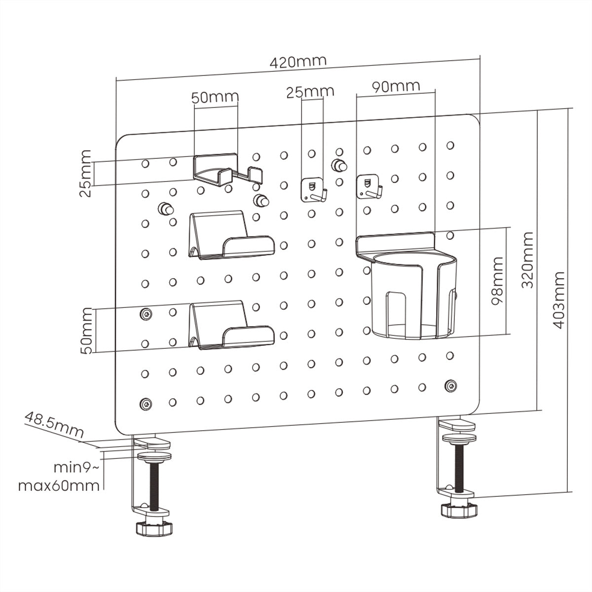 VALUE 17.99.0099 – Briefkorb, Kunststoff, Stahl, Rot, 420 × 477 × 99 mm