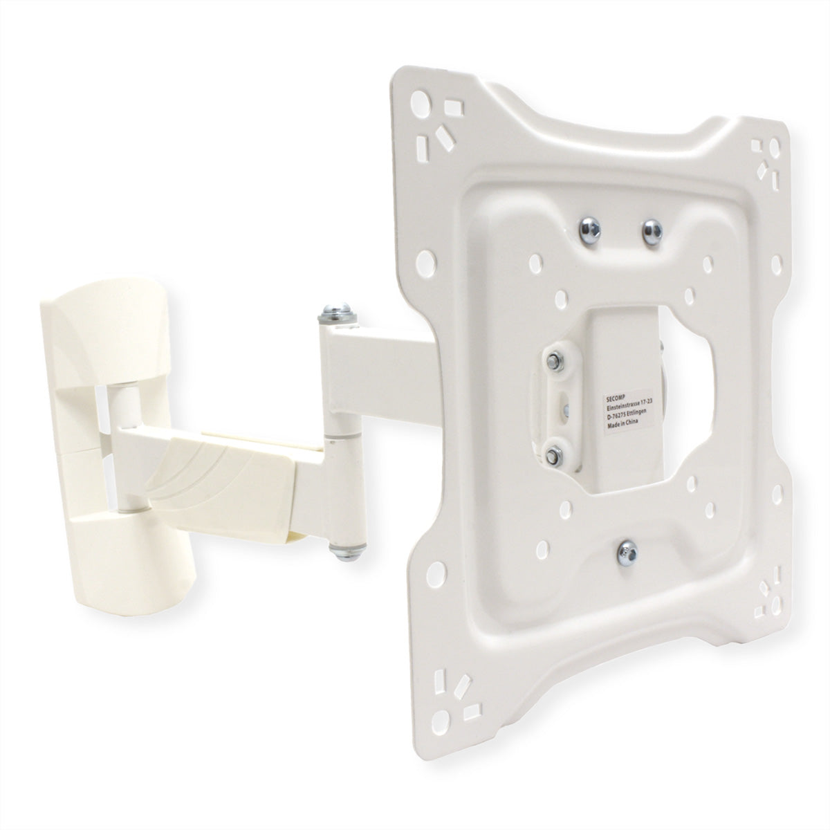 VALUE Wandhalterung – Vollbeweglich – 23–42" – VESA 75×75–200×200 – bis 25 kg, für Monitore – Weiss