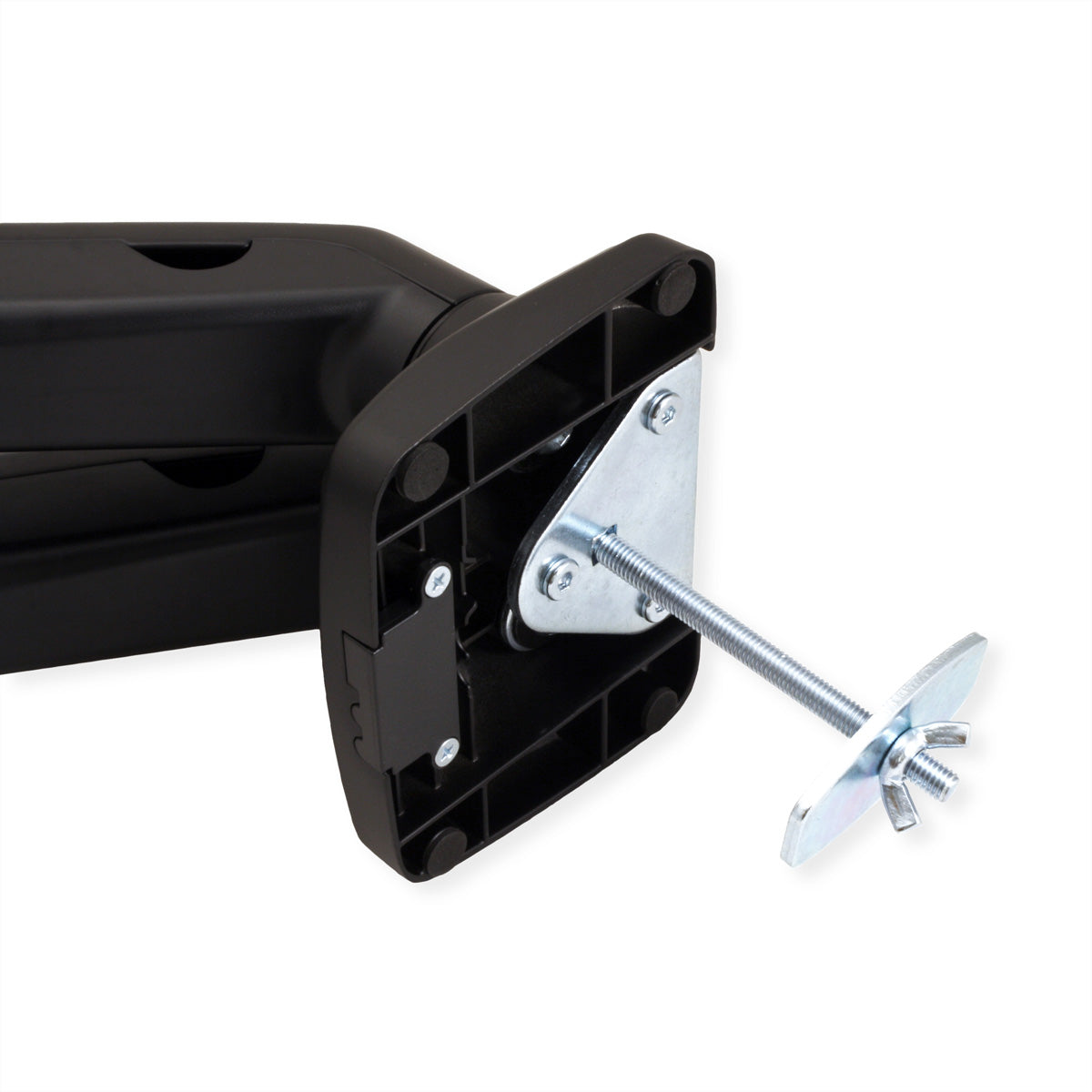 VALUE 17.99.1163 – Monitorarm Tischhalterung – Klemme/Durchführung – VESA 75×75/100×100 mm – Schwarz