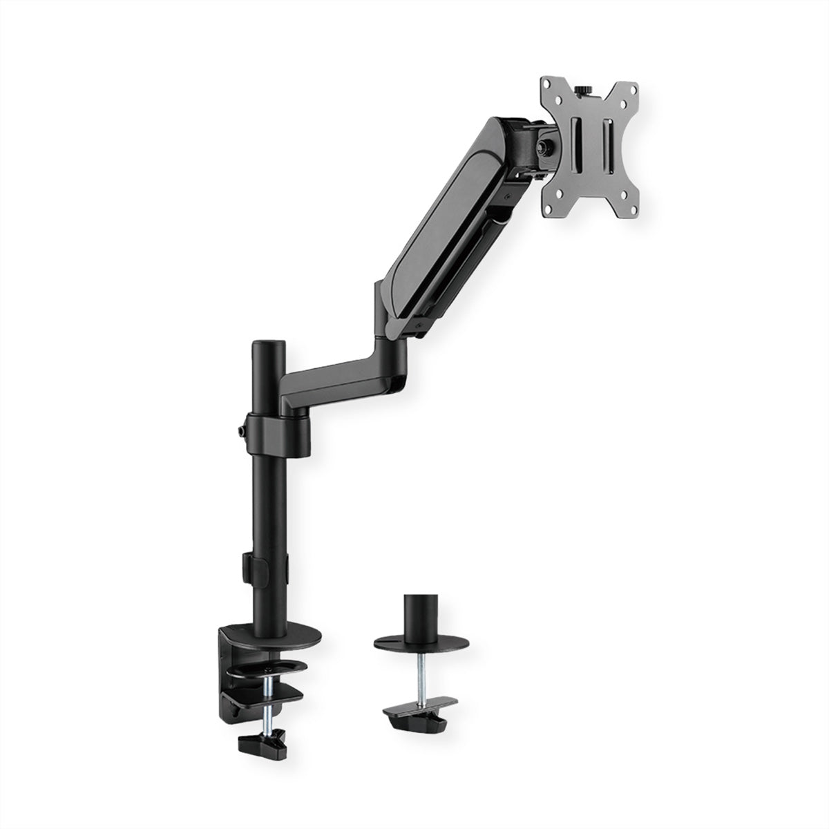 VALUE Monitorarm Tischhalterung – 17–32" – VESA 75×75/100×100 mm – bis 9 kg/Monitor – Gasfeder