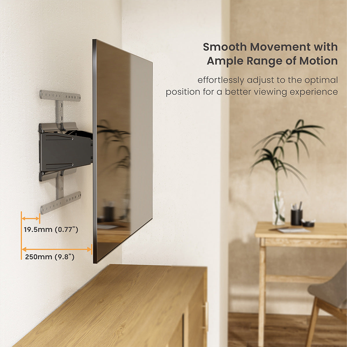 VALUE Wandhalterung – Vollbeweglich – 43–90" – VESA 100×200–600×400 – bis 50 kg, für Monitore – 17.99.1188