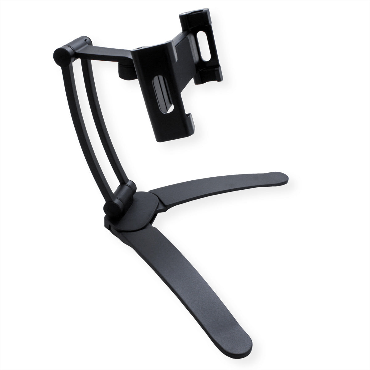 VALUE Tablet-Tischhalterung – 5,5–12,9", 360° drehbar, Tisch/Wand – Schwarz