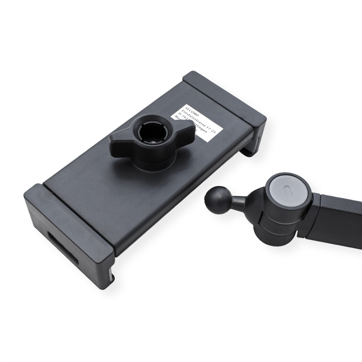 VALUE Tablet-Tischhalterung – Tischklemme, neigbar −60–210°, drehbar 180° – Schwarz