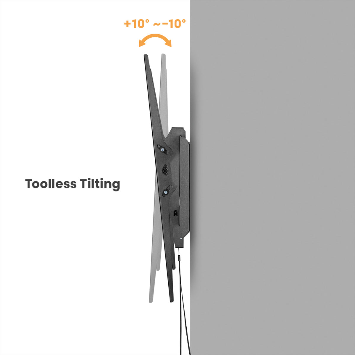 VALUE Wandhalterung – Neigbar – 60–120" – VESA 75×75–900×600 – bis 120 kg – Schwarz