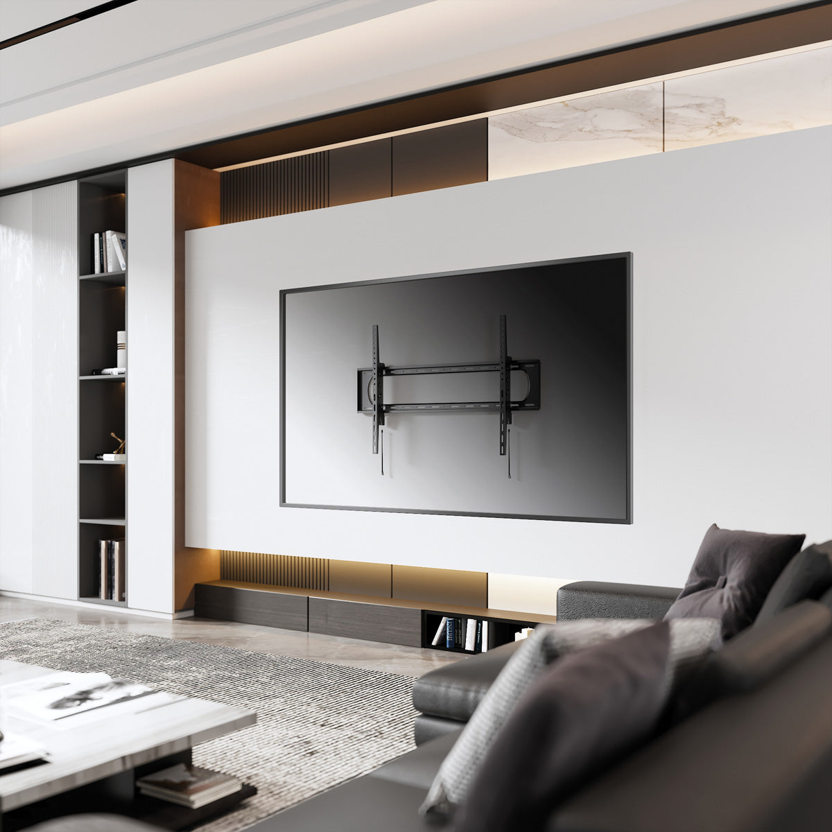 VALUE Wandhalterung – Neigbar – 60–120" – VESA 75×75–900×600 – bis 120 kg – Schwarz