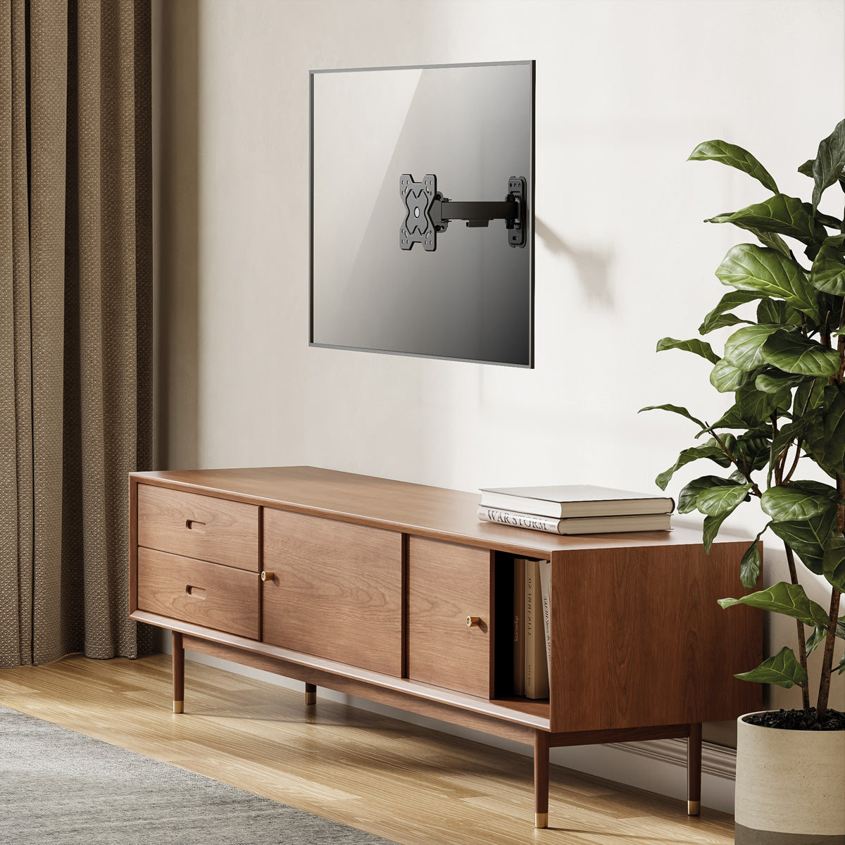 VALUE Wandhalterung – Vollbeweglich – 13–32" – VESA 75×75–100×100 – bis 20 kg, für Monitore – Schwarz