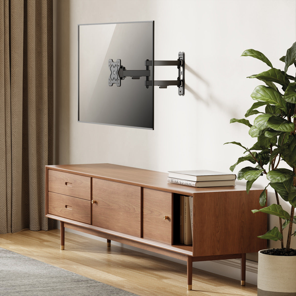 VALUE Wandhalterung – Vollbeweglich – 13–32" – VESA 75×75–100×100 – bis 20 kg, für TVs – Schwarz
