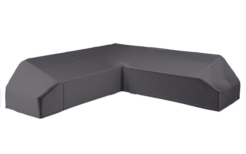 AeroCover Terrassenbankabdeckung L-Form für Lounge – Ripstop-Polyester – Anthrazit – 3000 × 700 × 3000 mm
