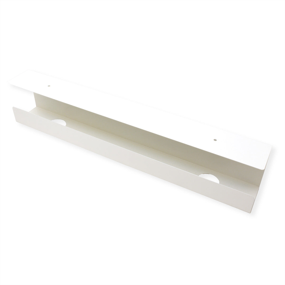 VALUE 17.99.1316 Untertisch-Kabelwanne – Weiss, horizontal