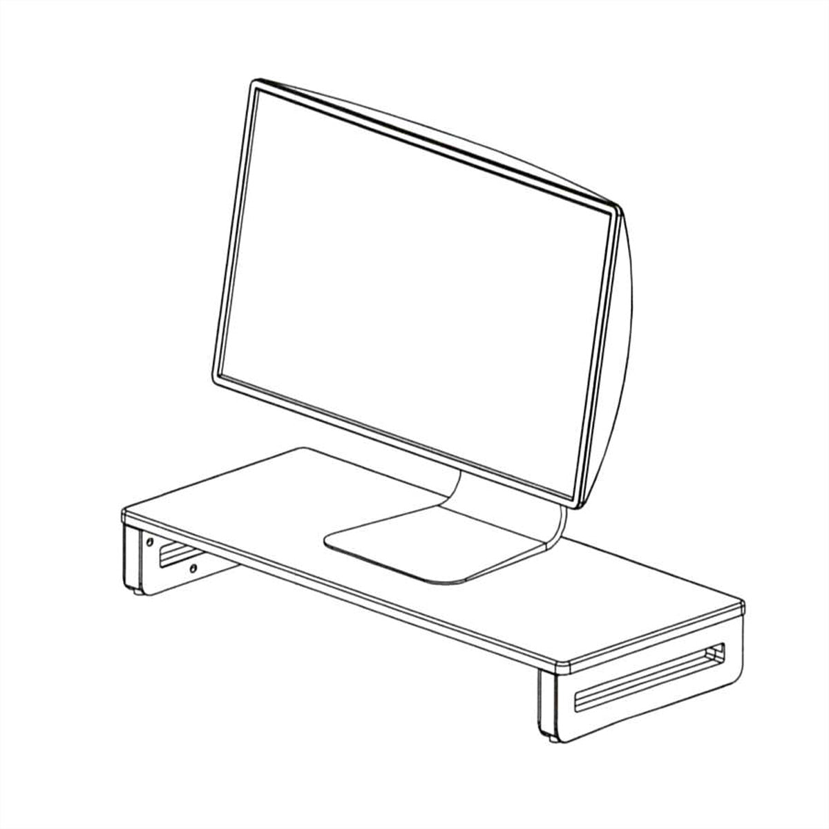 VALUE Monitor-Tischständer – freistehend – 1 Monitor – bis 20 kg/Monitor – höhenverstellbar – Schwarz – für