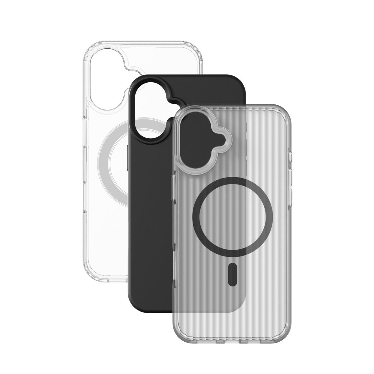 4smarts Backcover – für Apple iPhone 16, TPU, Transparent, inkl. 3 Hüllen, 3 Displayschutzfolien und Ladegerät