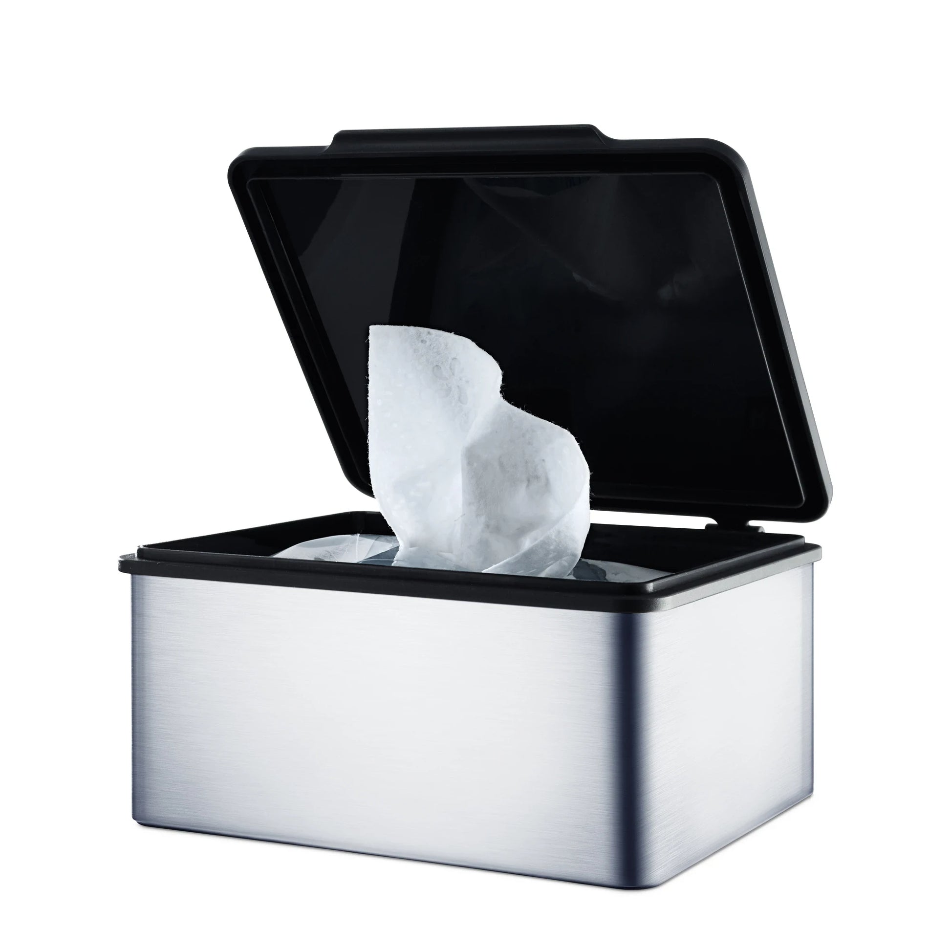 Blomus Kosmetiktuchbox Mento – 15×13×7 cm, Edelstahl, Tisch, Silber matt