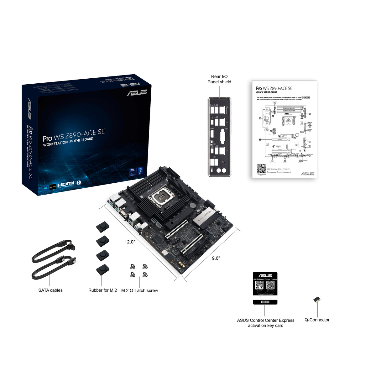 ASUS PRO WS Z890-ACE SE – Mainboard – LGA 1851, Intel Z890, ATX, DDR5