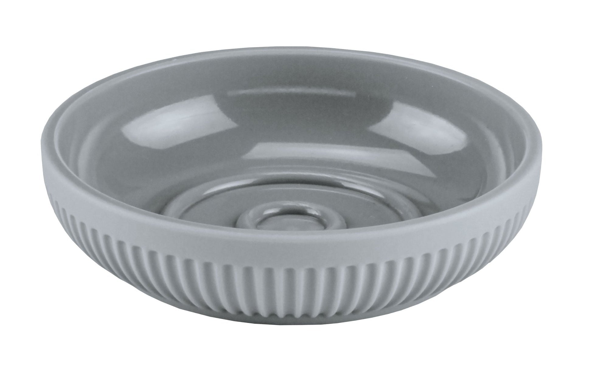 Kleine Wolke Seifenschale Scout – ABS, Ø11,5×2,8 cm, Silbergrau