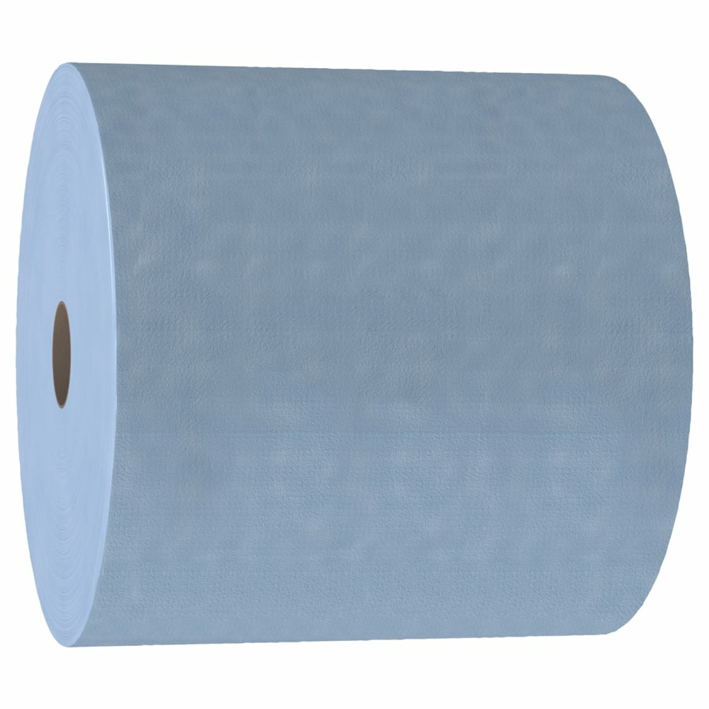 WypAll Wischtuchrolle X90 – 2-lagig – 30 × 32 cm – 450 Blatt – Blau – 1 Rolle