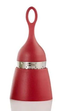 AdHoc Teesieb Ø 4 × 12,5 cm, Edelstahl/Kunststoff, Rot/Silber