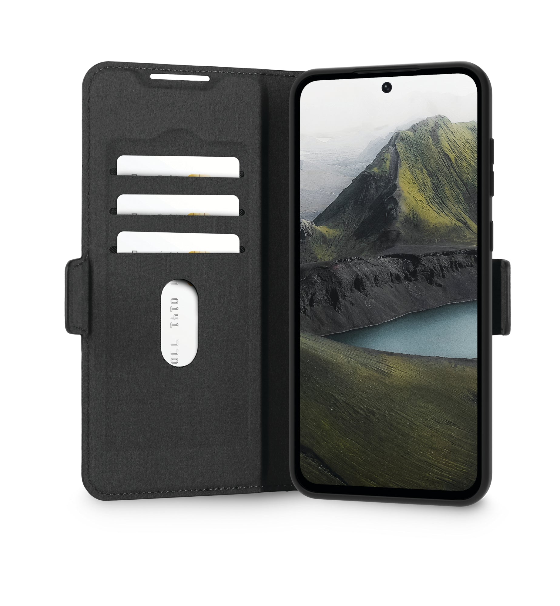 dbramante1928 Oslo Pro Folio – für Samsung Galaxy A36 5G – MagSafe, mit Kartenfach, Kunststoff, schwarz