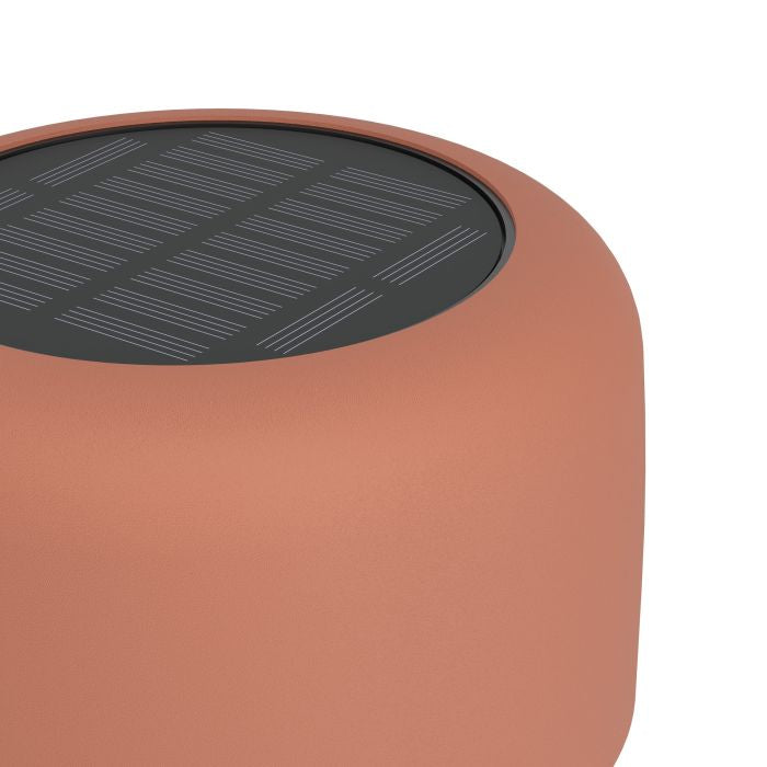 EGLO Solar-Tischleuchte – 30 cm, 270 lm, 3000 K, IP44, Akku & Solar, Touch, dimmbar, USB-C, Braun