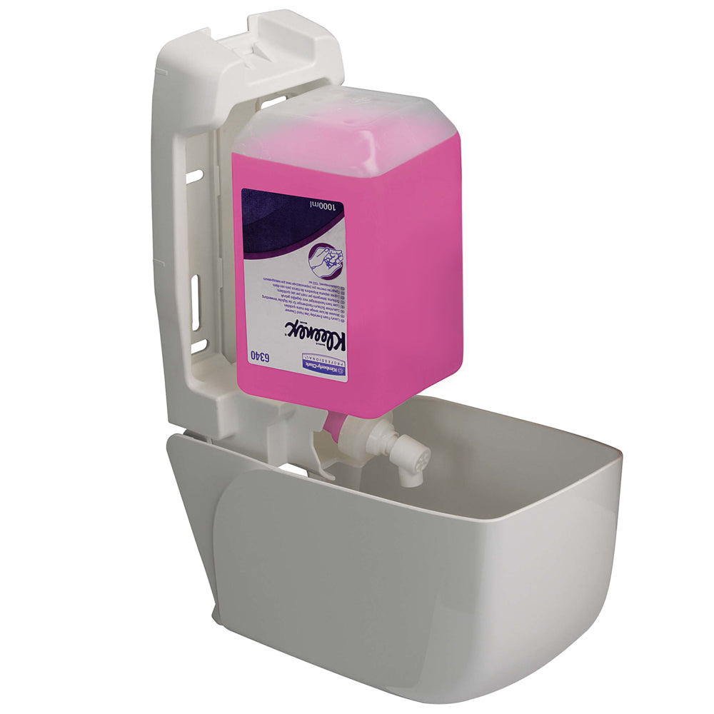 Kimberly Clark Manueller Seifenspender – Wandmontage – 1000 ml, Weiss, Kunststoff