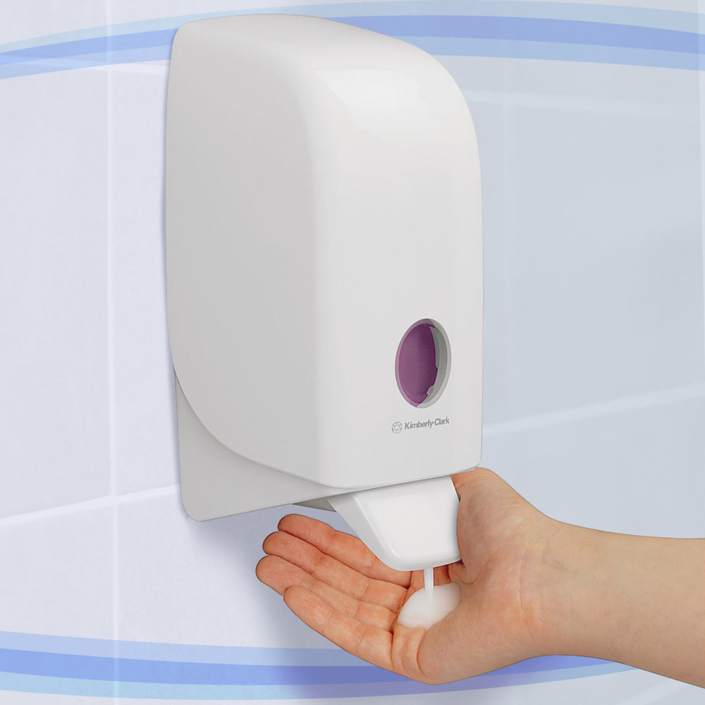 Kimberly Clark Manueller Seifenspender – Wandmontage – 1000 ml, Weiss, Kunststoff