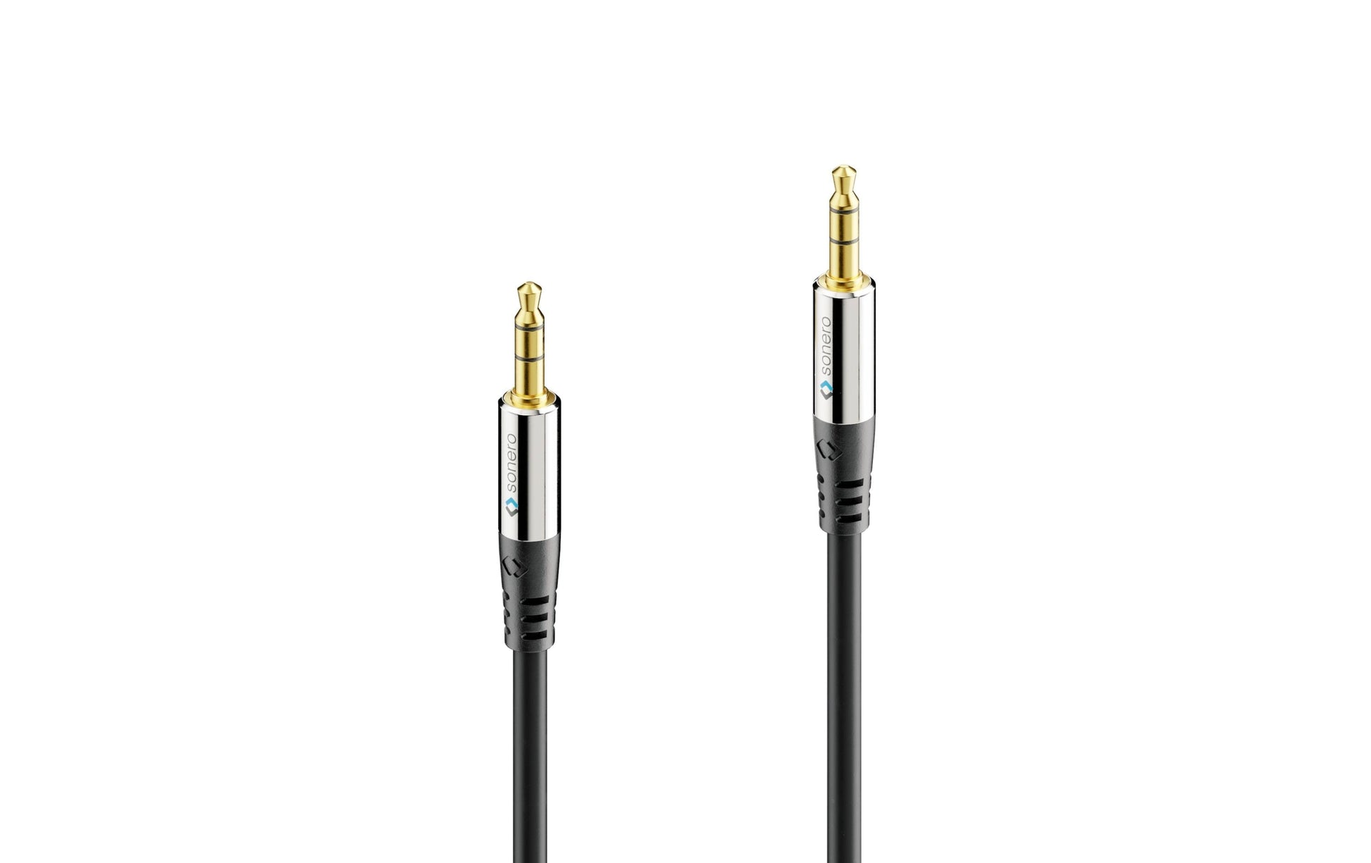 Sonero 3,5 mm Klinkenkabel – Stecker zu Stecker – 2 m, 3-polig, vergoldete Stecker, abgeschirmt