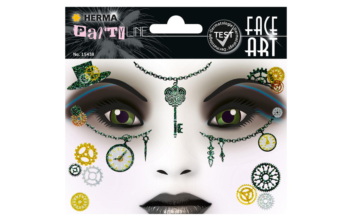 HERMA Face Art Sticker Steam Punk Amelia – 1 Blatt